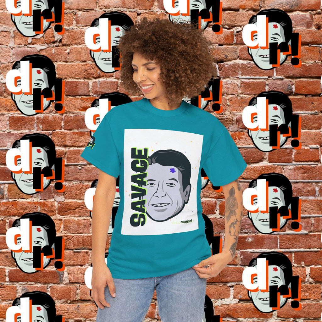 Savage Dead Reagan Graphic Tee Lime