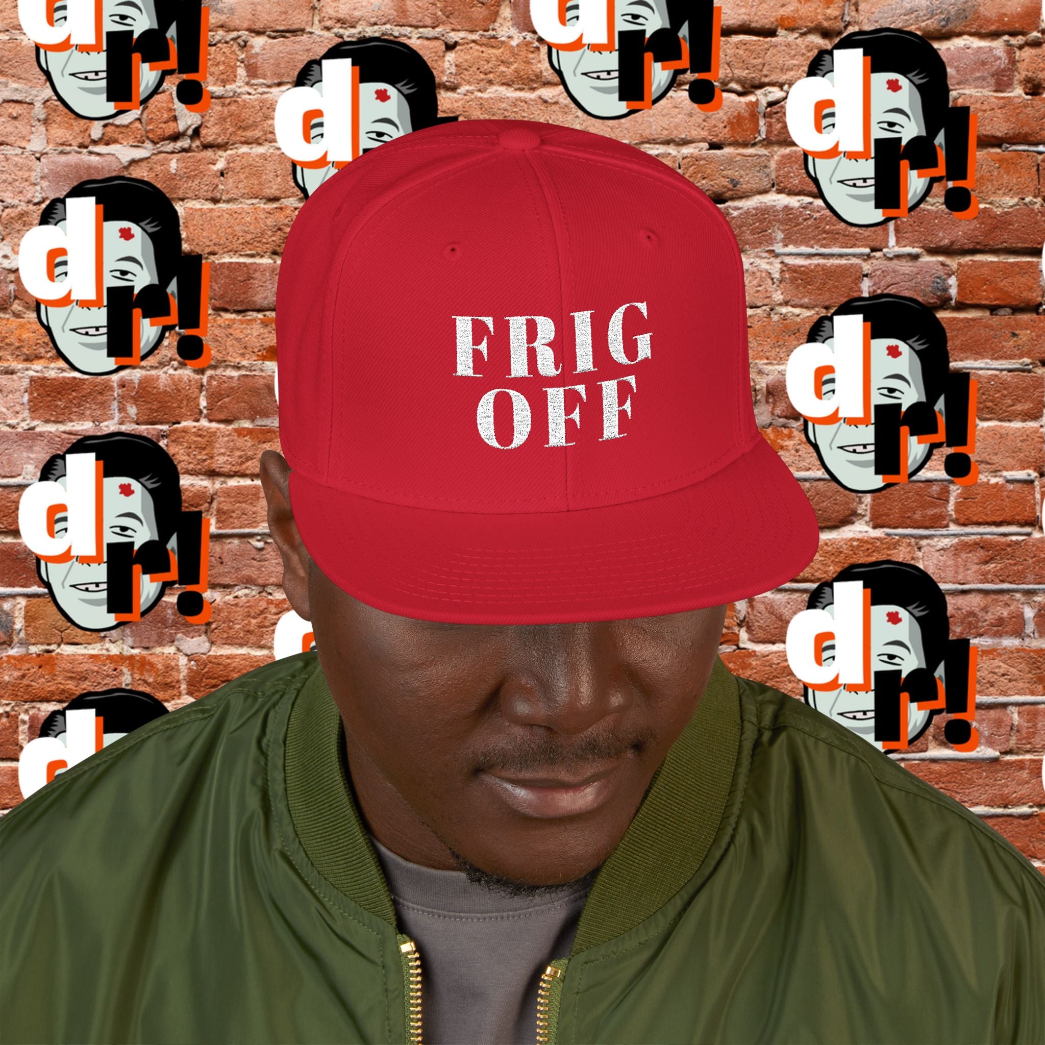 Frig Off Red Snapback (Embroidery)