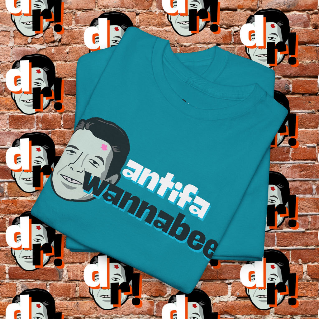 Antifa Wannabee (Teal) Unisex Heavy Cotton Tee