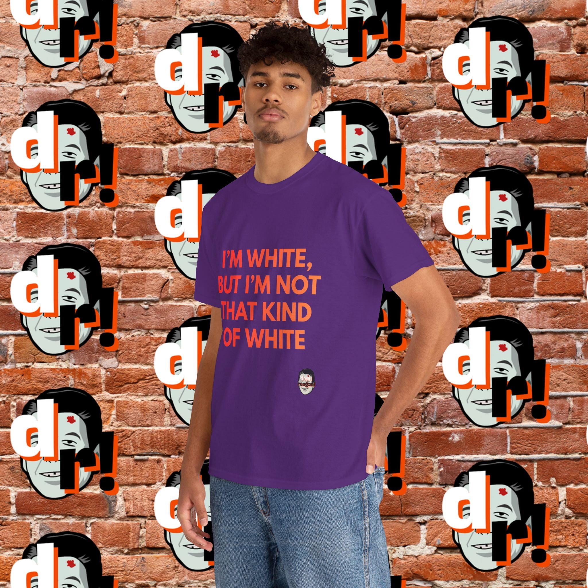 I’m White But… (Orange Gradient Letter) Unisex Heavy Cotton Tee