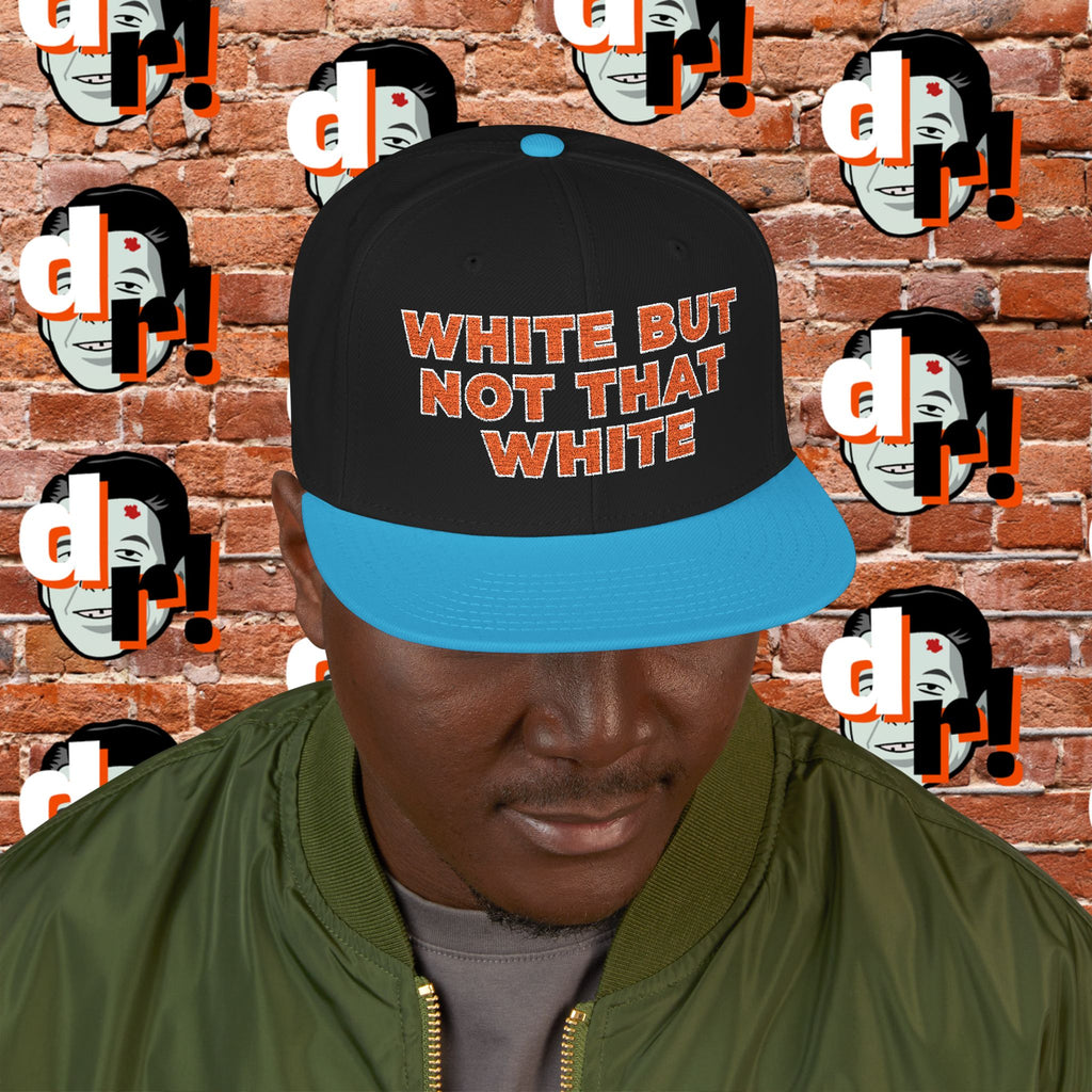 White But Not That White (Orange Letter w/o) Snapback