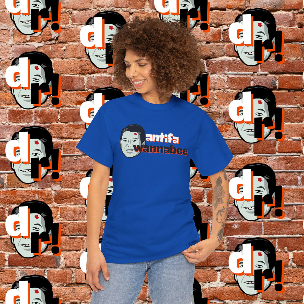 Antifa Wannabee (Orange) Unisex Heavy Cotton Tee