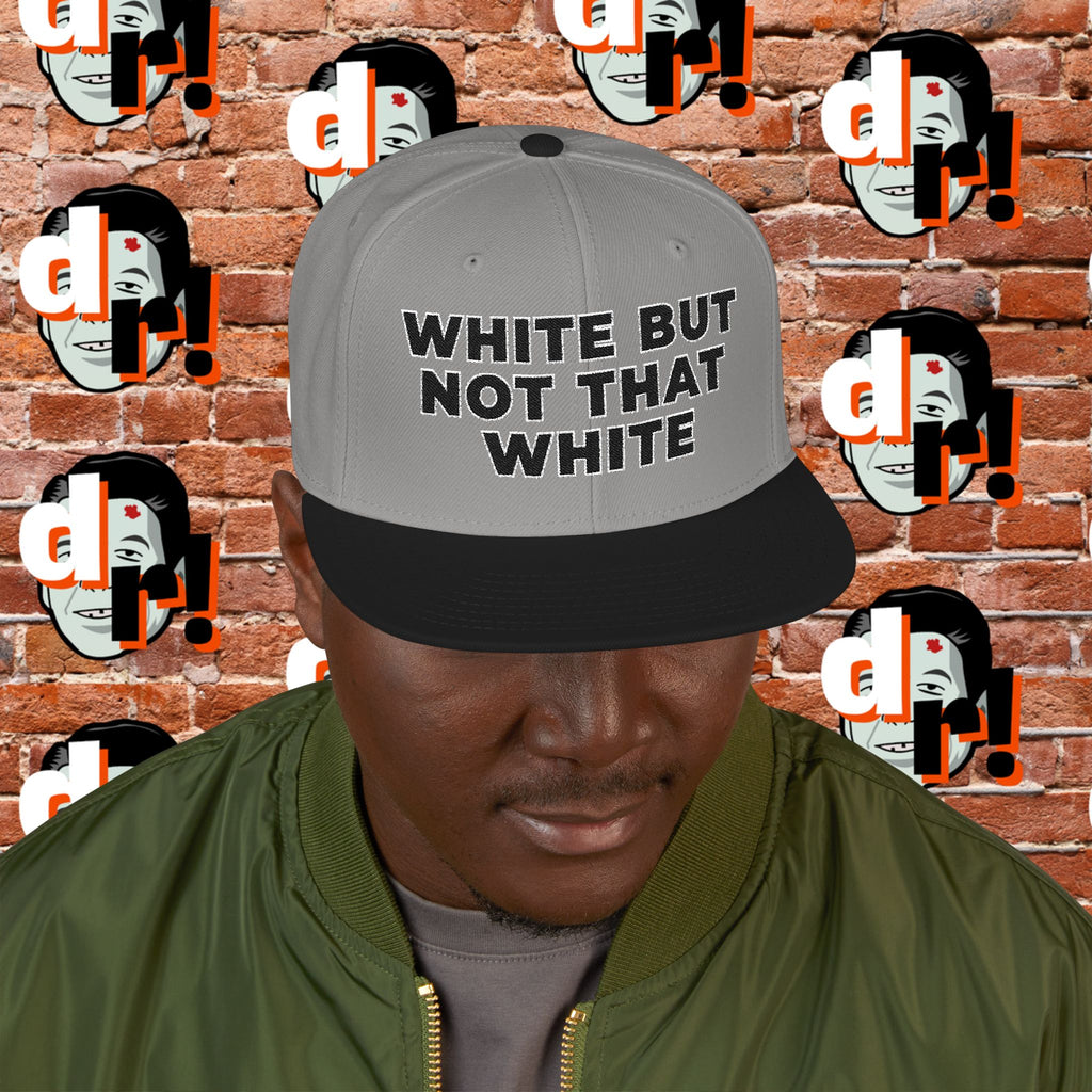 White But Not That White (Black Letter w/o)Snapback