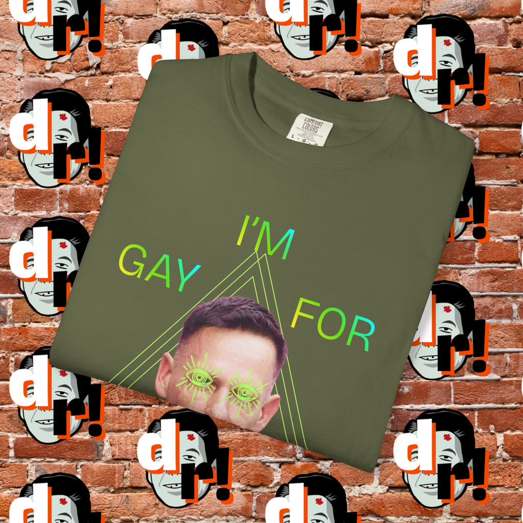 Gay for Mass Surveillance (Lime) Cotton T- Shirt