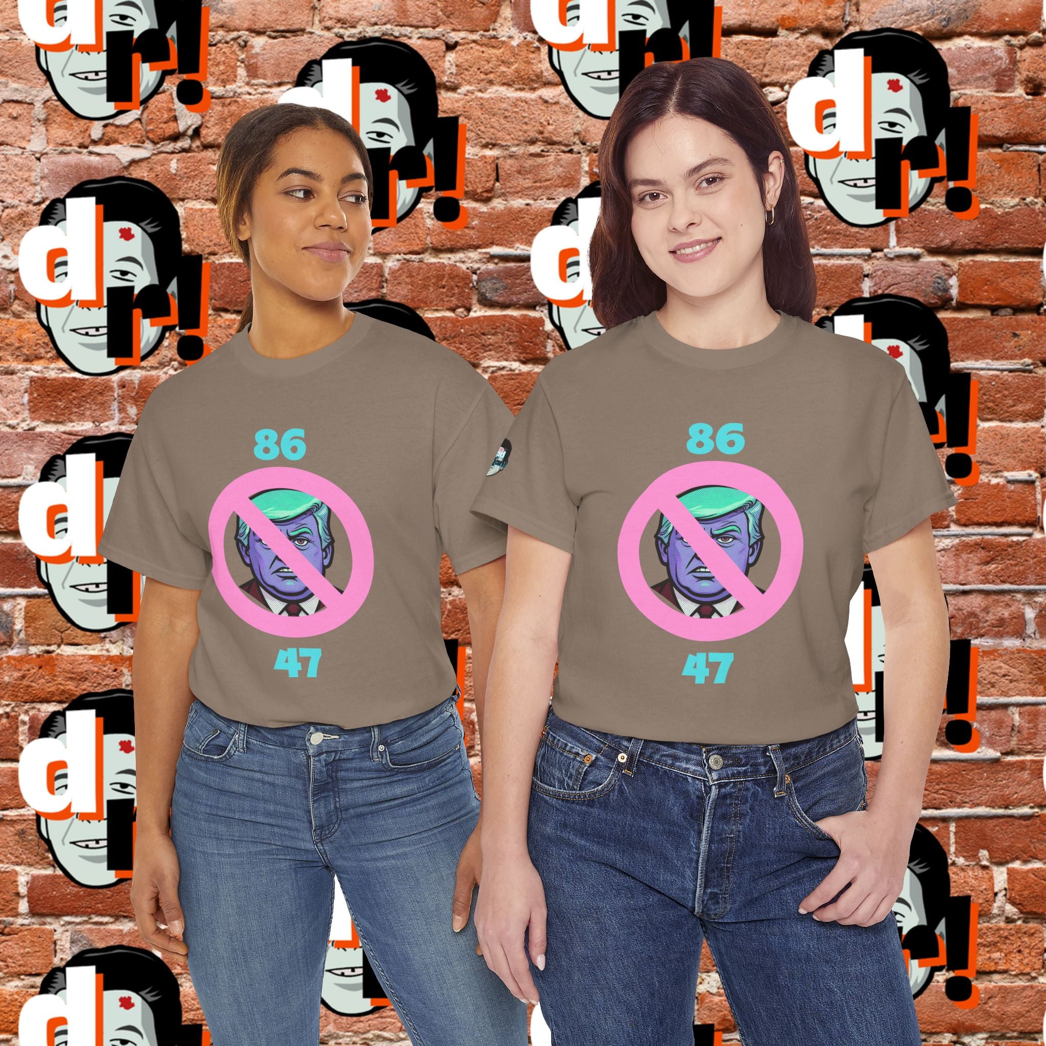 86/47 Teal & Pink Variant Unisex Heavy Cotton Tee