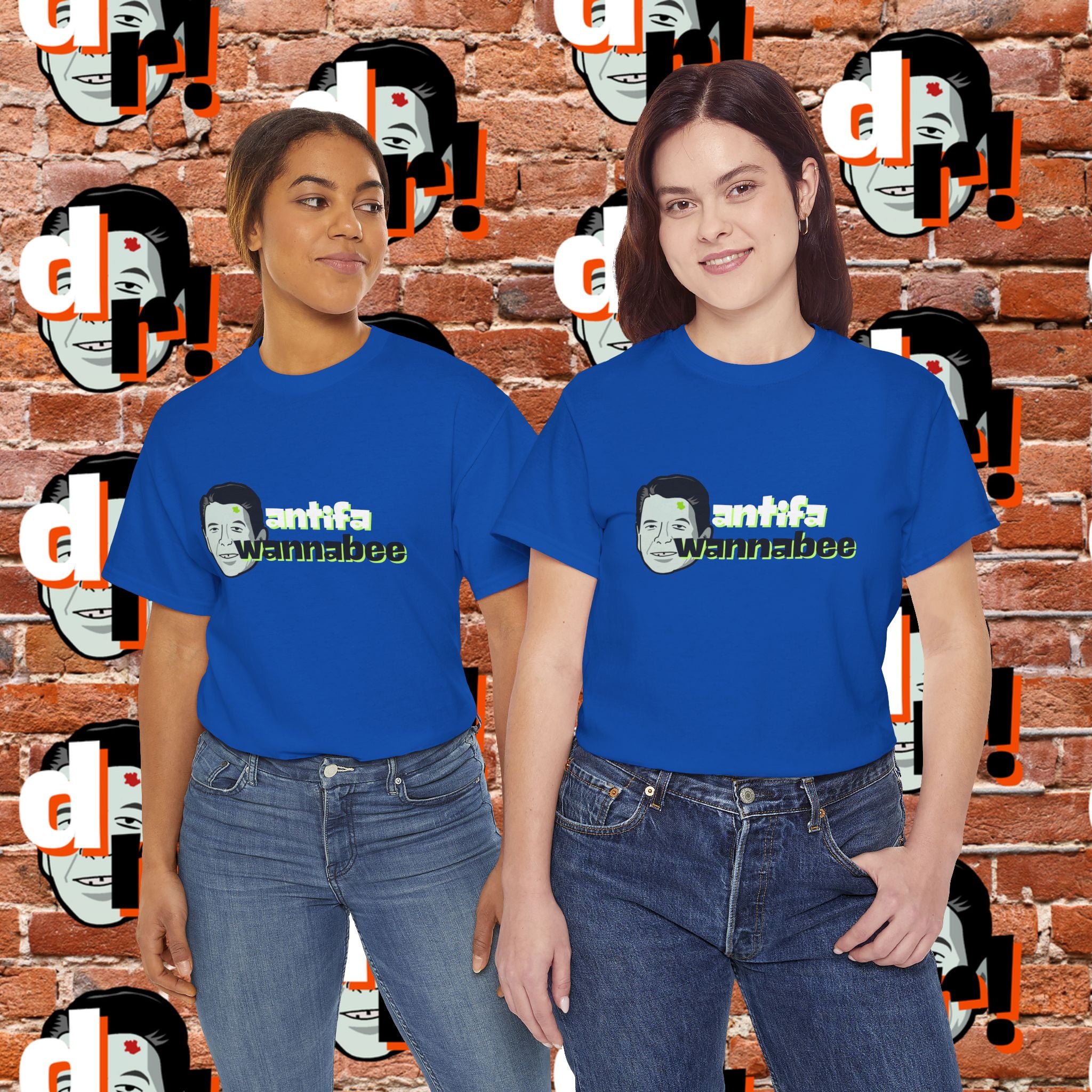 Antifa Wannabe (Lime) Unisex Heavy Cotton Tee