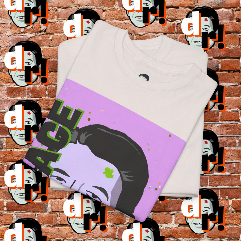 Savage Dead Reagan Graphic Tee Lavender and Lime