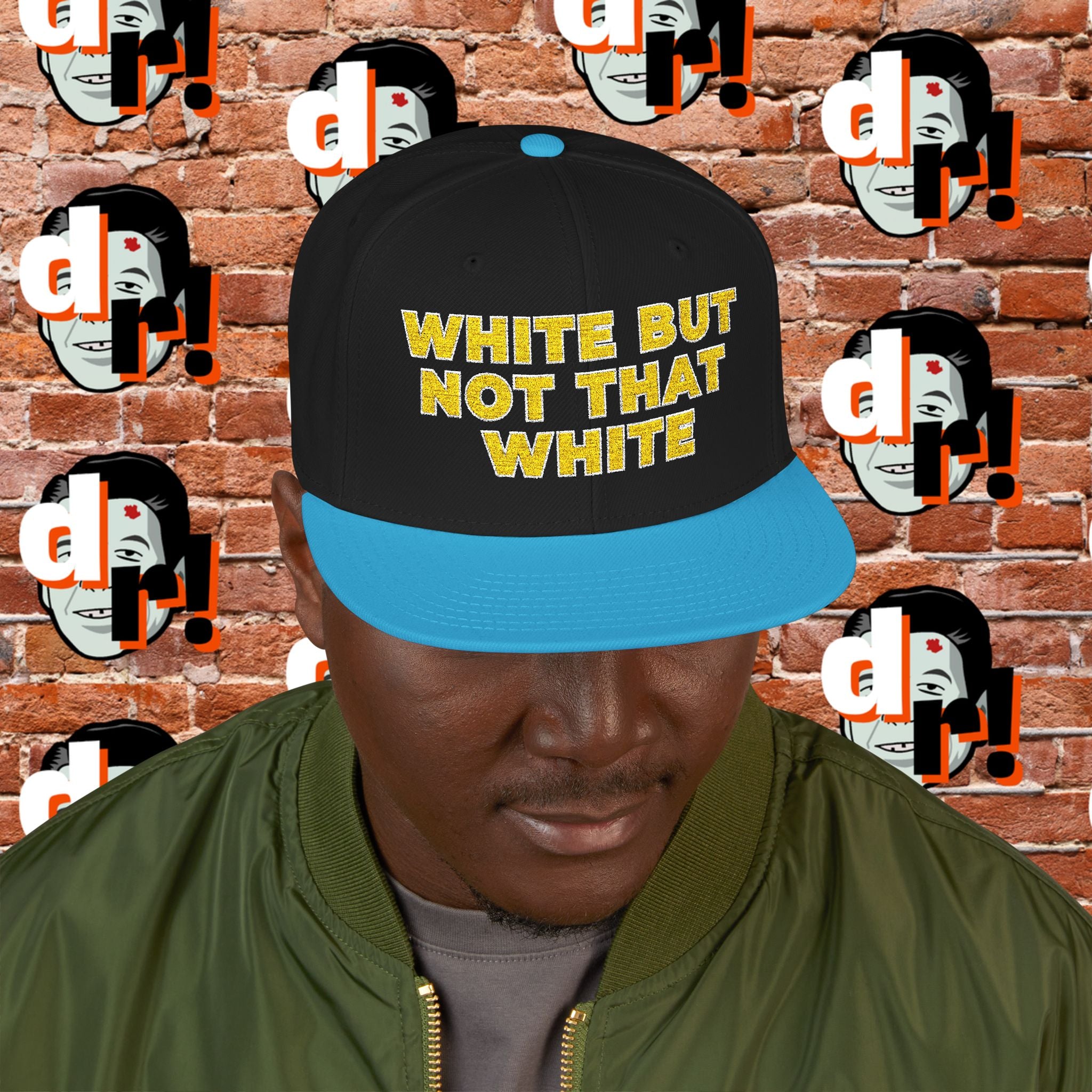 White But Not White (Yellow Letter w/o) Snapback