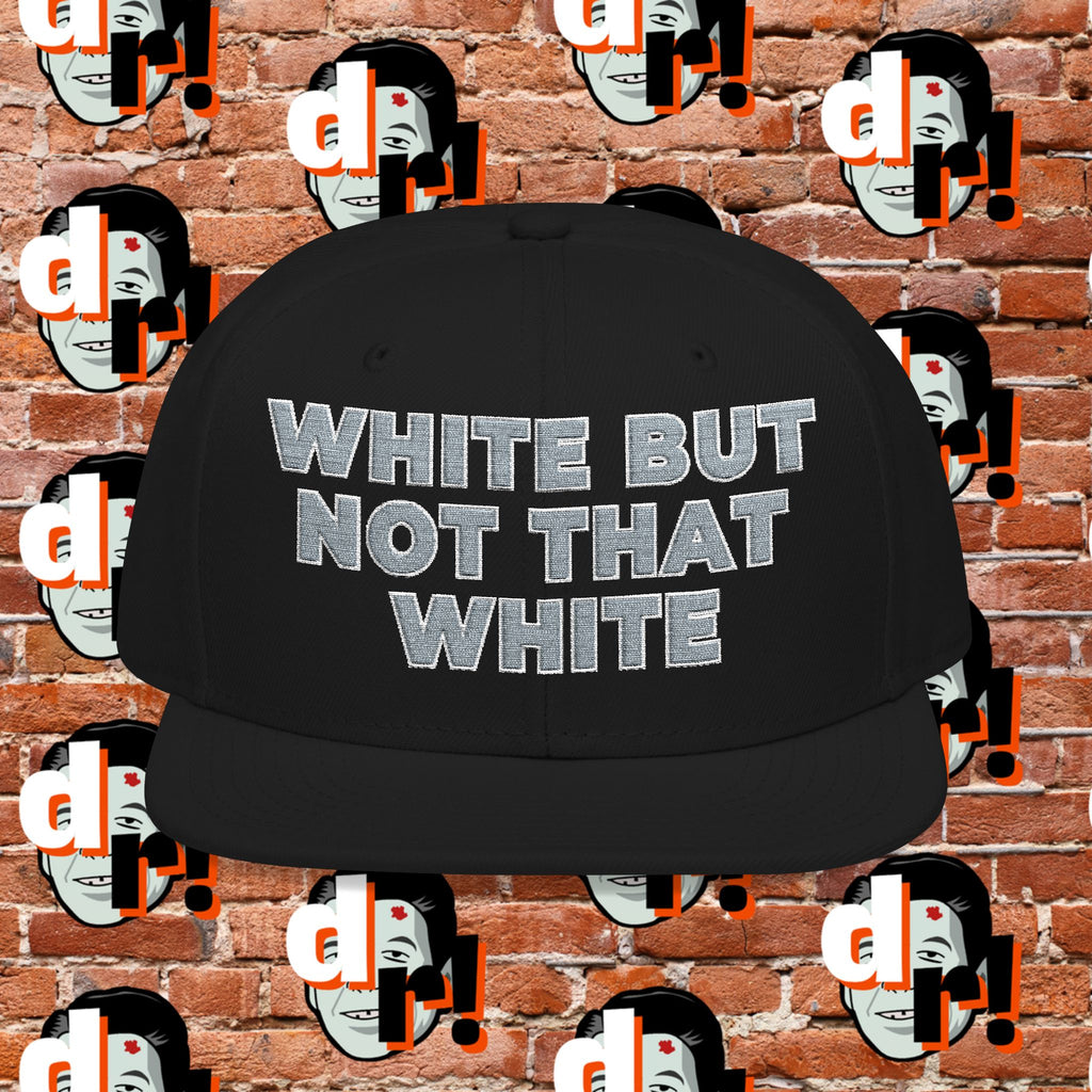 White But Not That White (Gray Letter w/o) Snapback