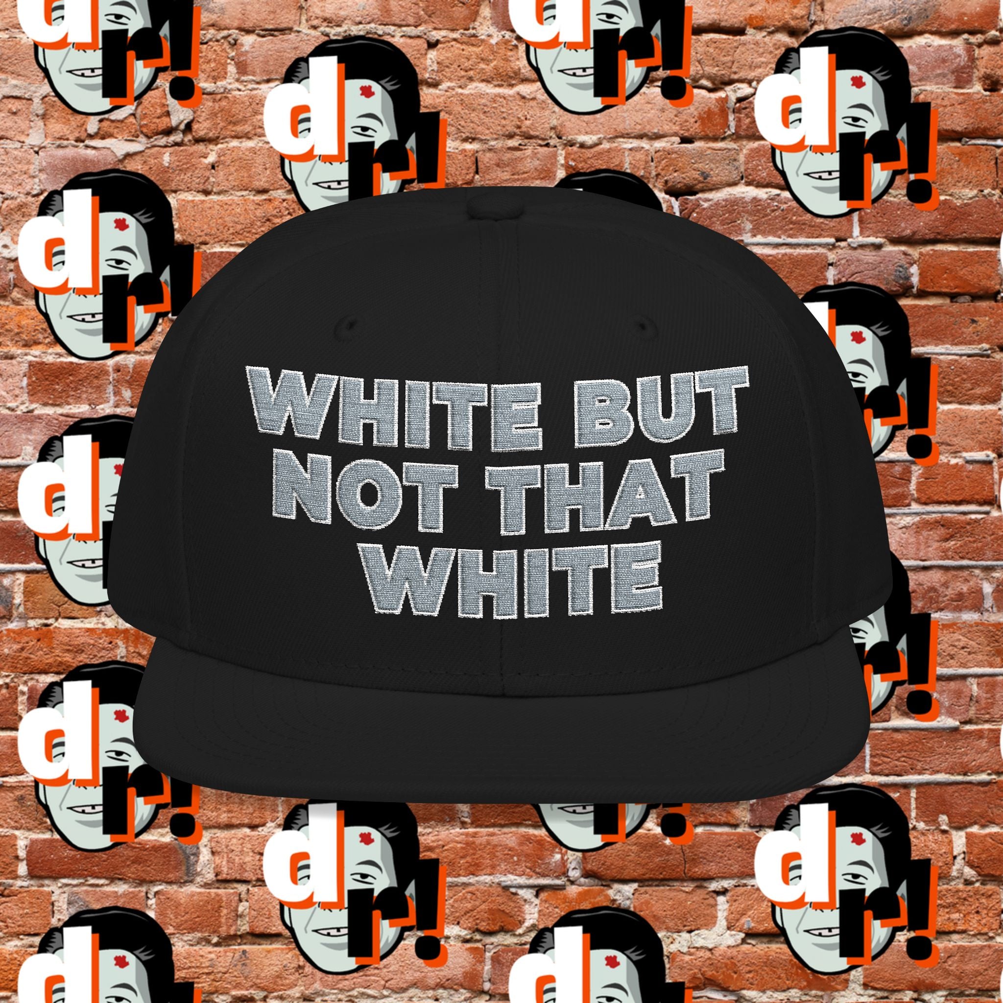 White But Not That White (Gray Letter w/o) Snapback