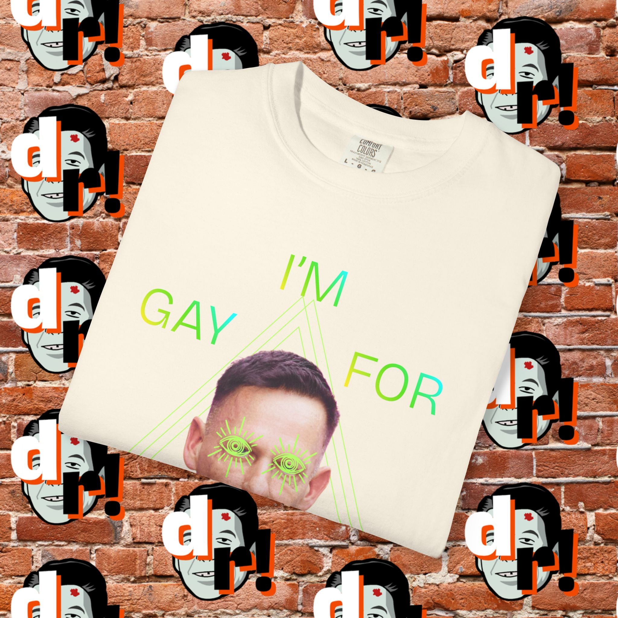 Gay for Mass Surveillance (Lime) Cotton T- Shirt