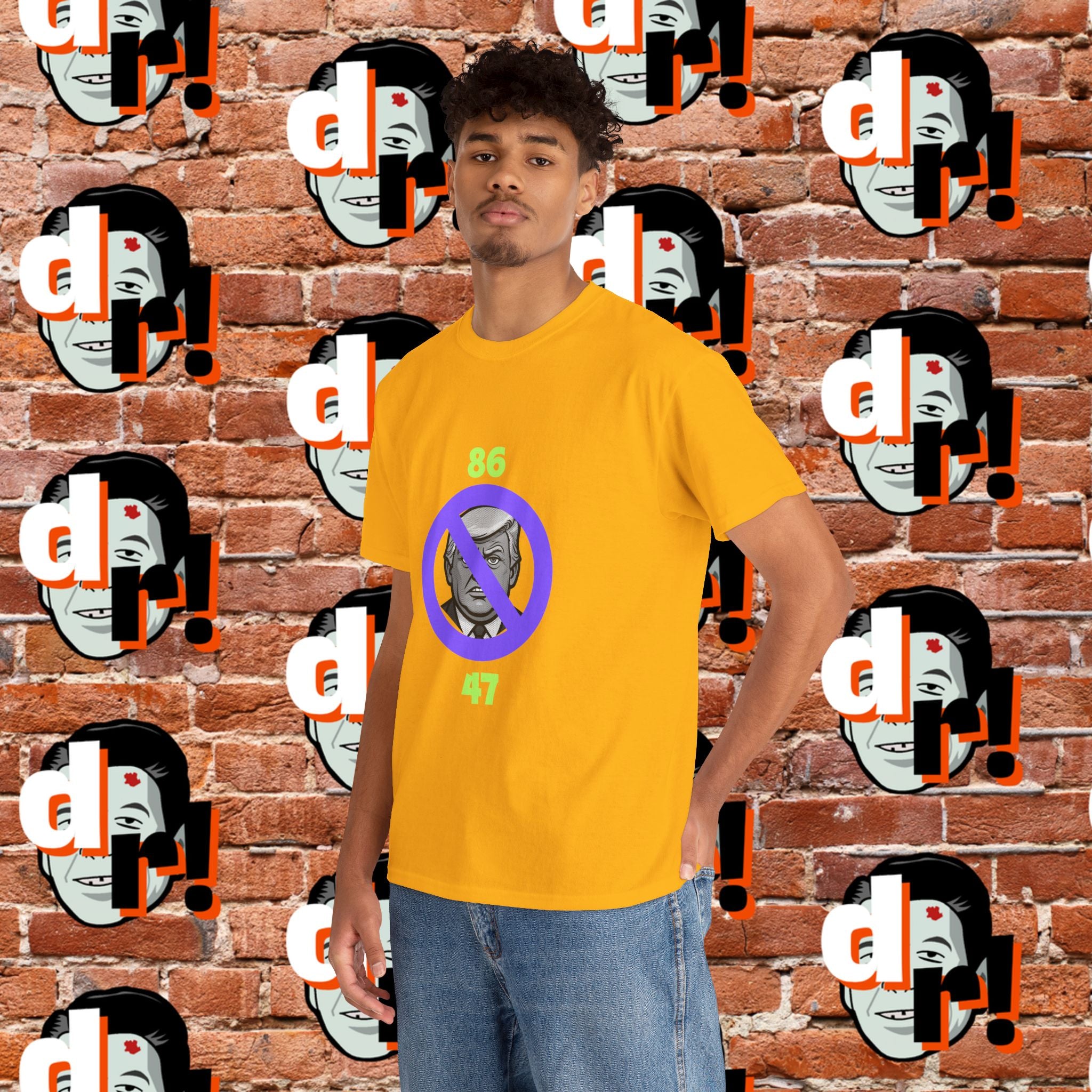 86/47 Lime & Purple  Variant Unisex Heavy Cotton Tee
