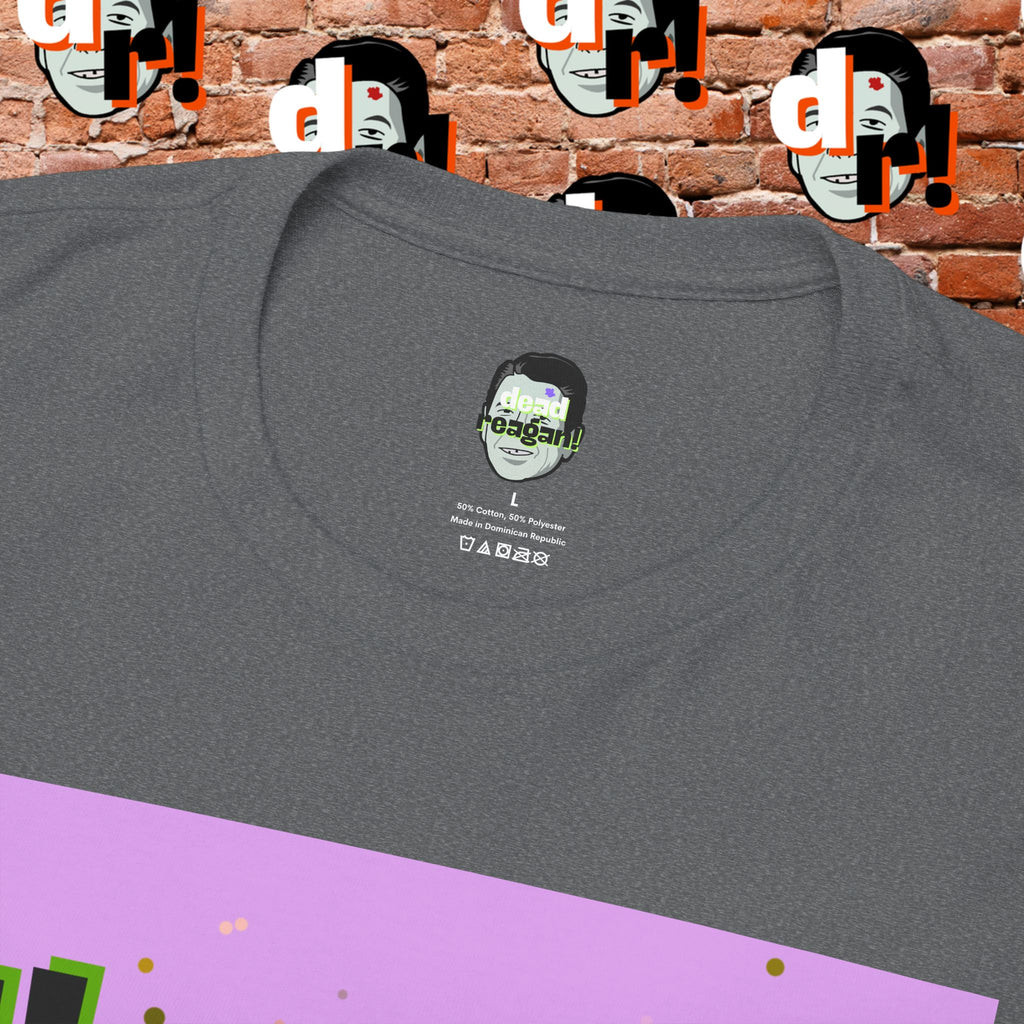 Savage Dead Reagan Graphic Tee Lavender and Lime
