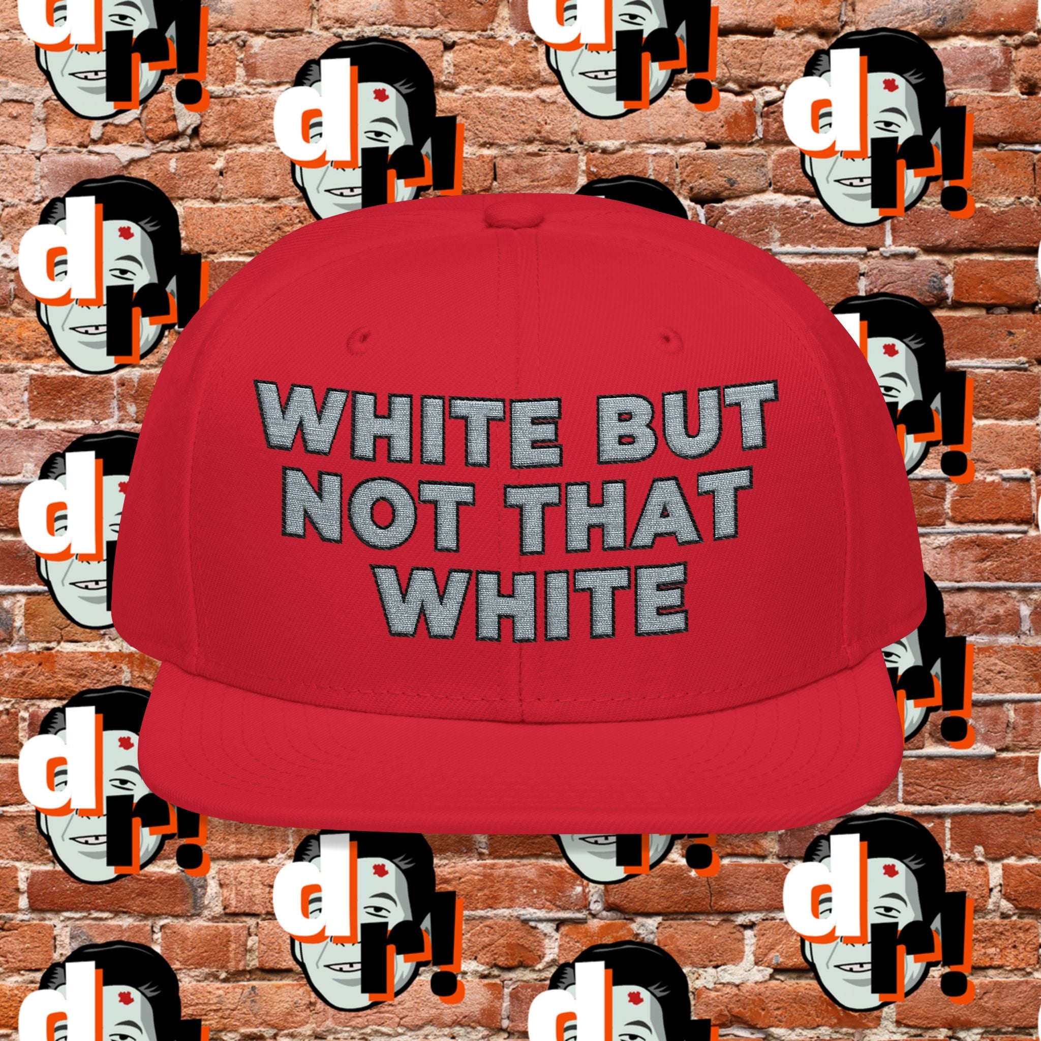 White But Not That White (Grey Letter b/o) Snapback