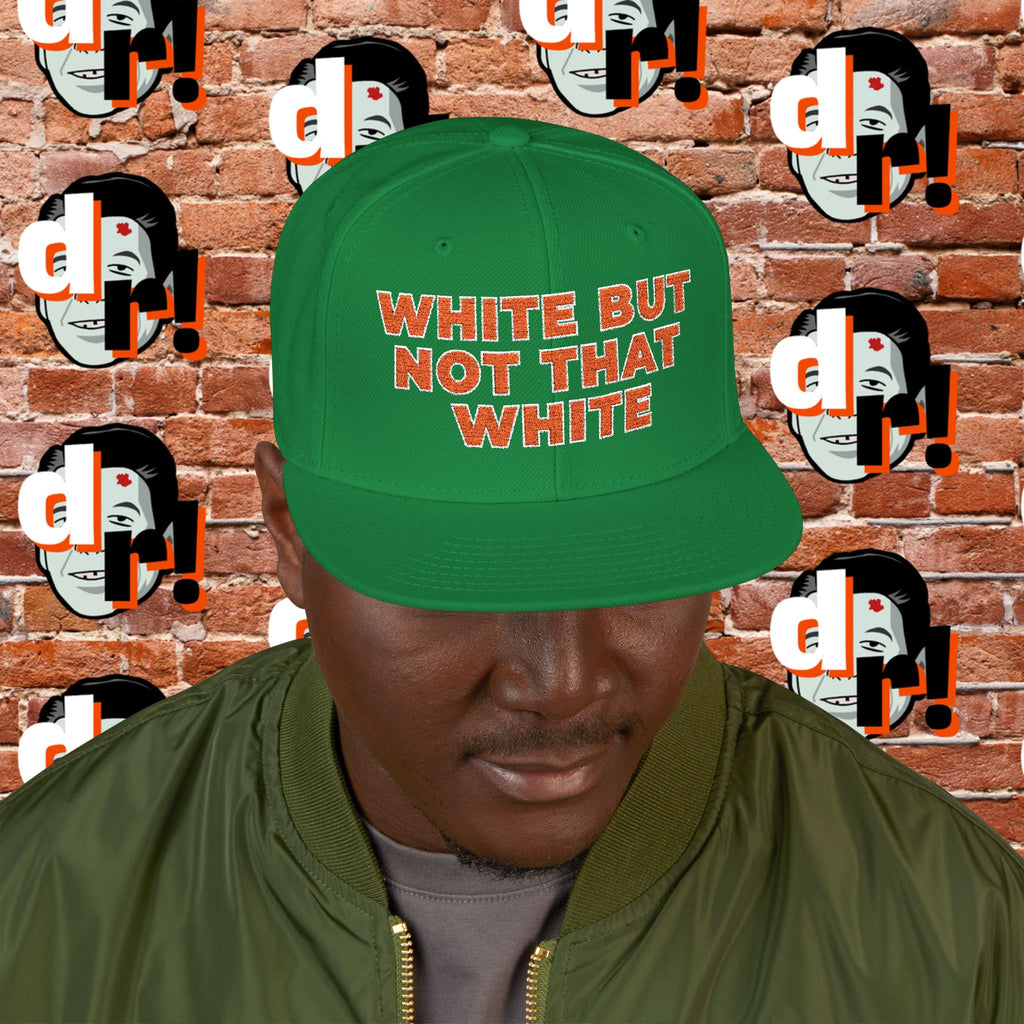 White But Not That White (Orange Letter w/o) Snapback