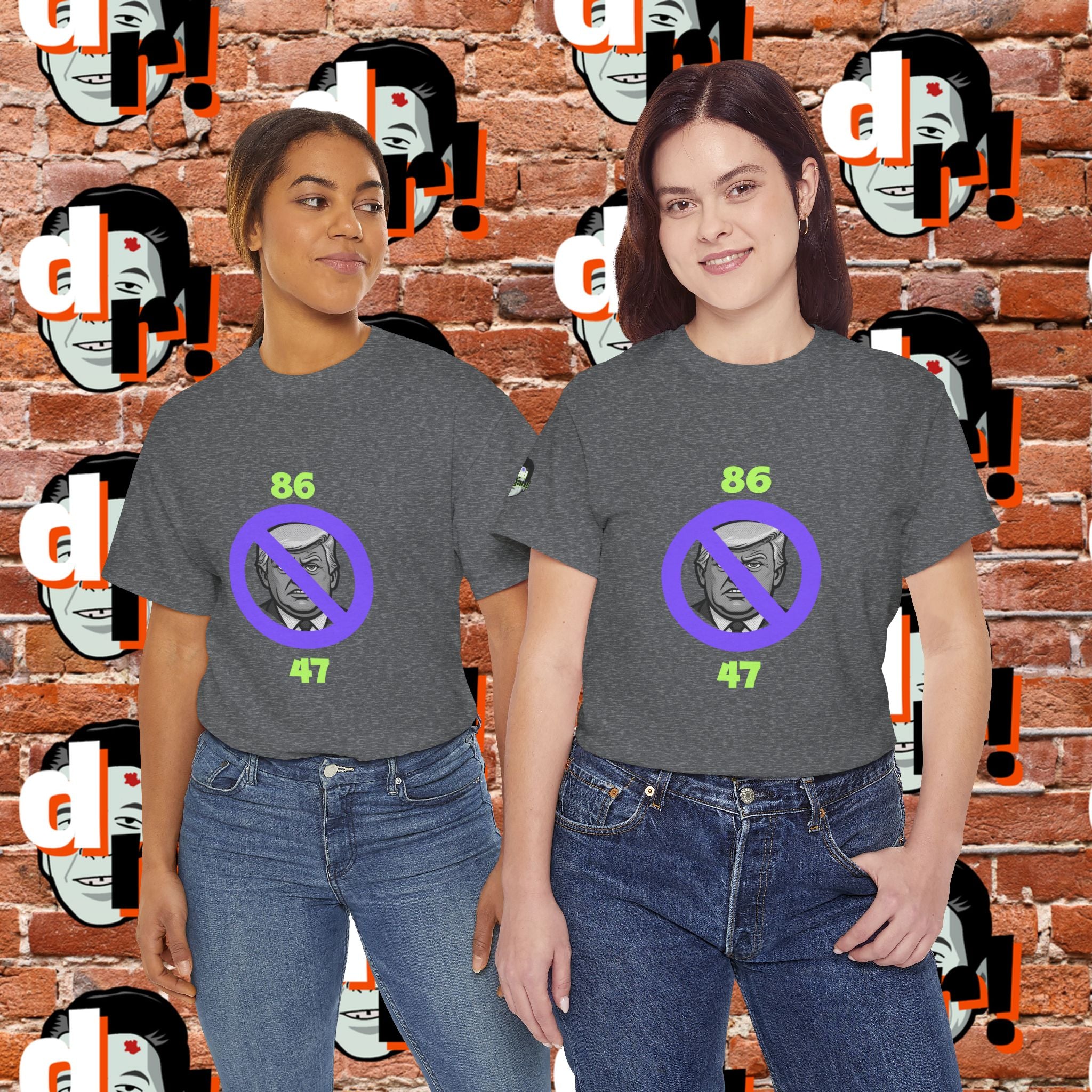 86/47 Lime & Purple  Variant Unisex Heavy Cotton Tee
