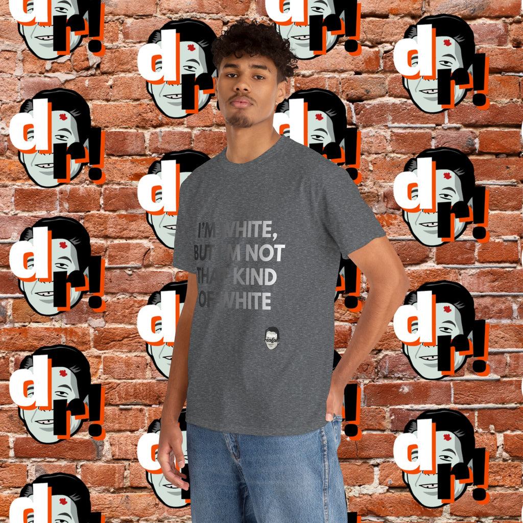 I’m White Buy… (B/W Gradient Letter) Unisex Heavy Cotton Tee