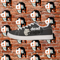 Dead Reagan (Mono Dark) Men's Low-Top Pleather Sneakers