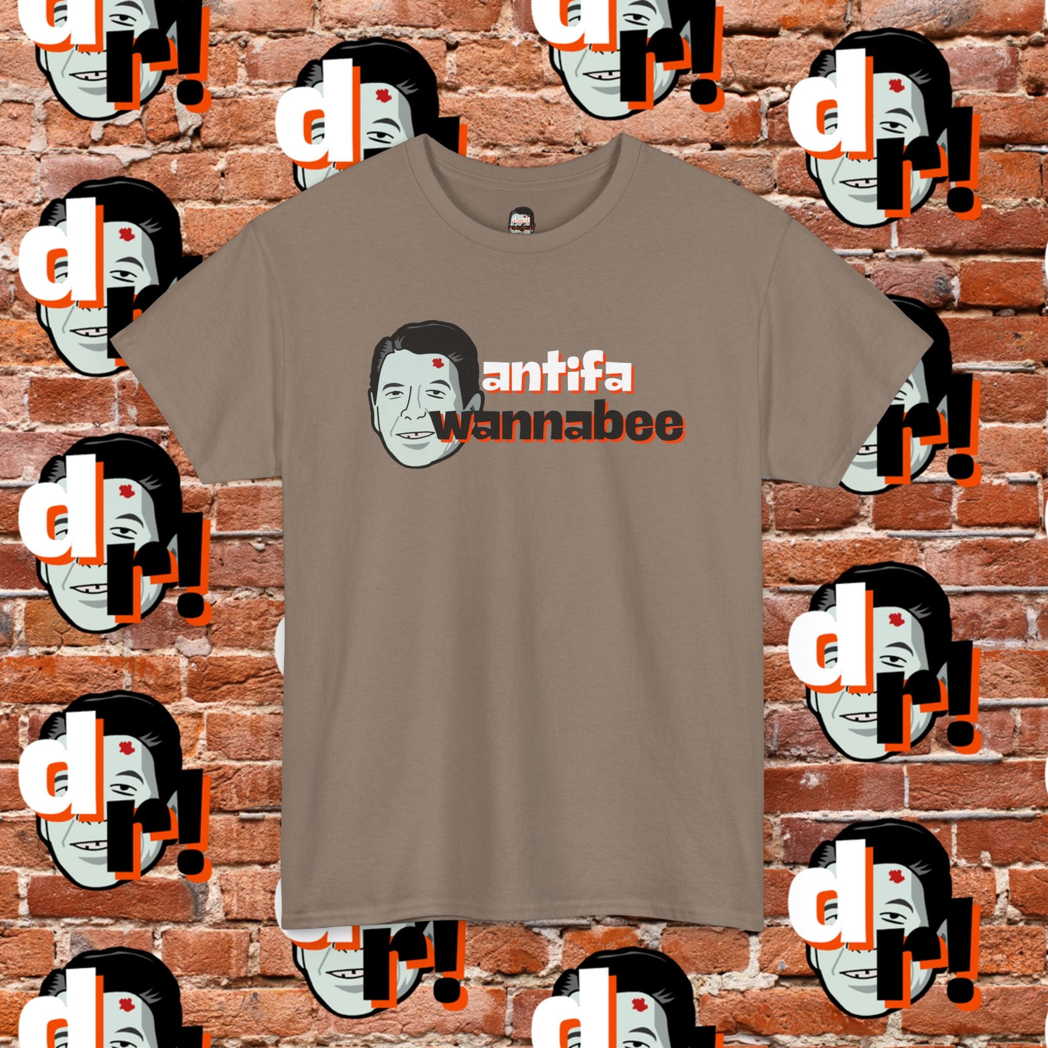 Antifa Wannabee (Orange) Unisex Heavy Cotton Tee
