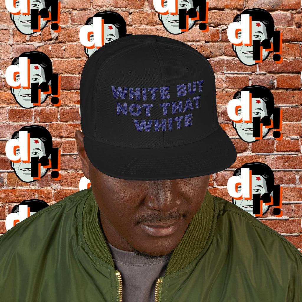 White But Not That White (Purple Letter) Snapback