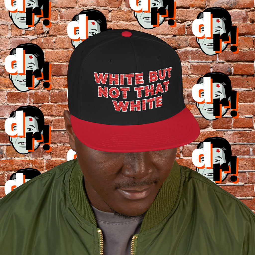 White But Not That White (Red Letter w/o) Snapback
