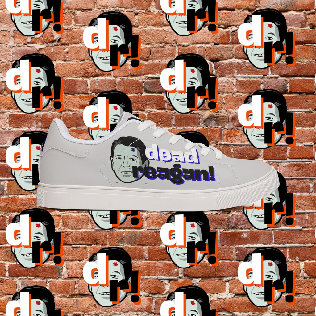Dead Reagan (Blue/Ice) Men's Low-Top Pleather Sneakers