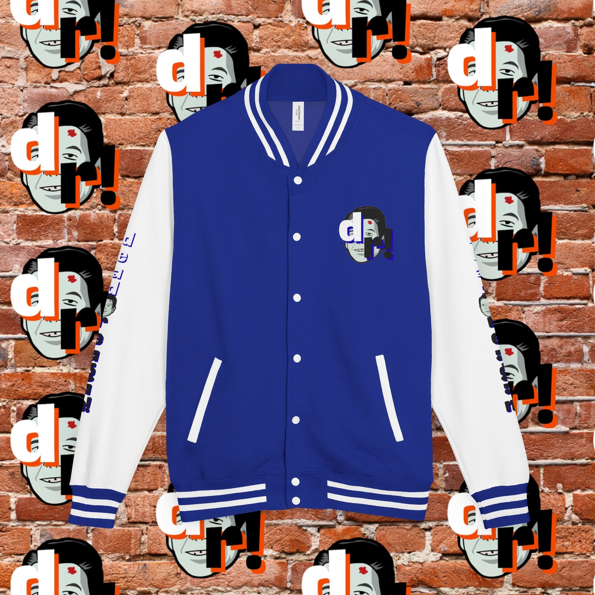 Antifa Wannabee Graphic Varsity Jacket