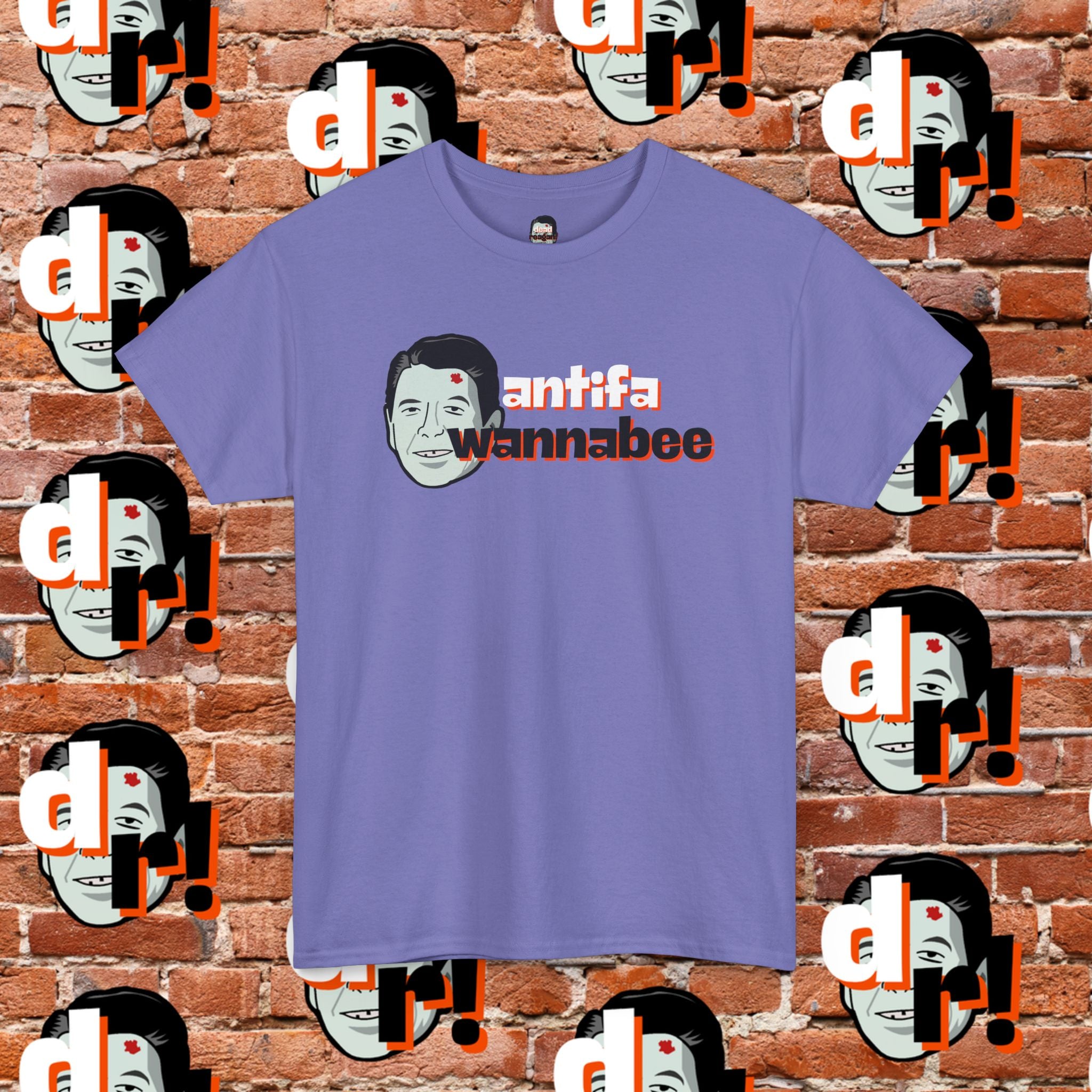 Antifa Wannabee (Orange) Unisex Heavy Cotton Tee