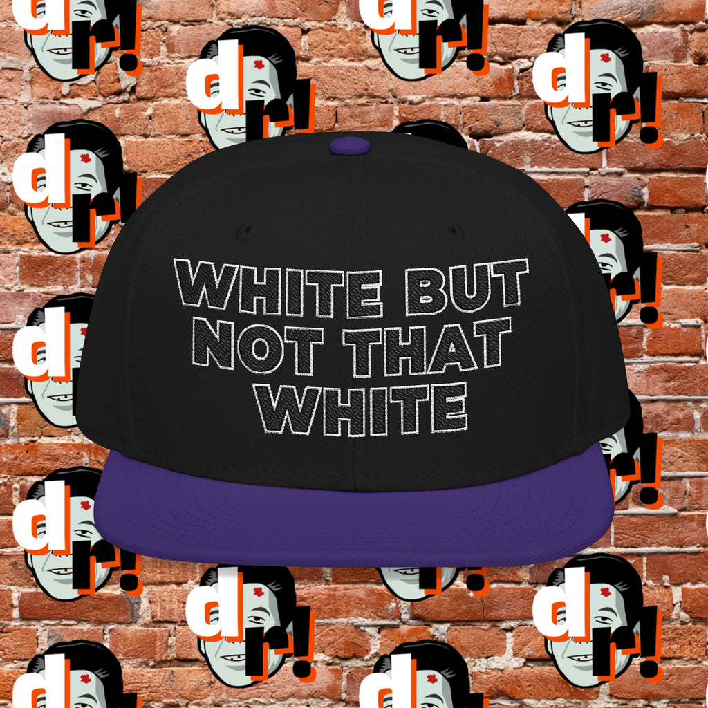 White But Not That White (Black Letter w/o)Snapback