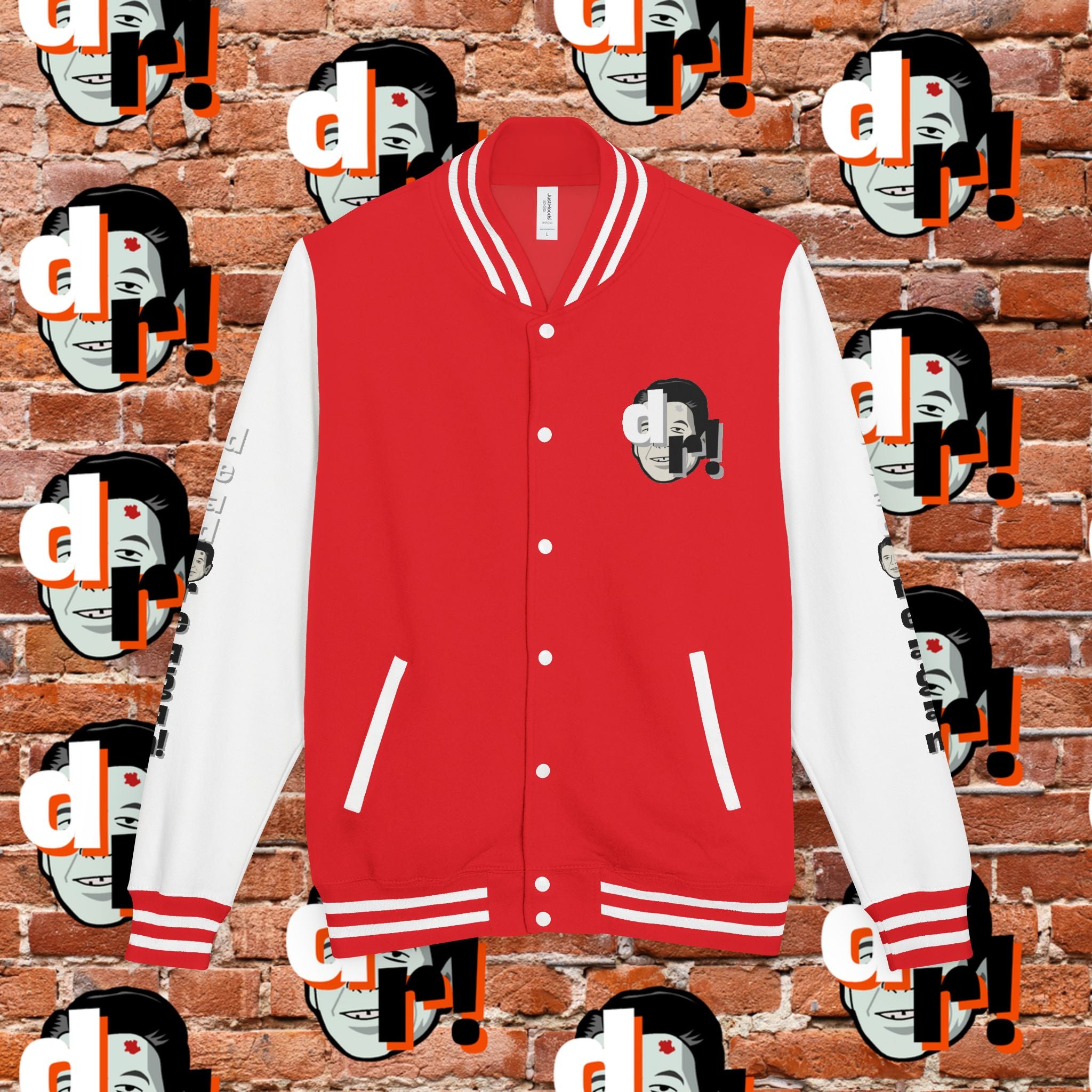 Antifa Wannabee Graphic Varsity Jacket
