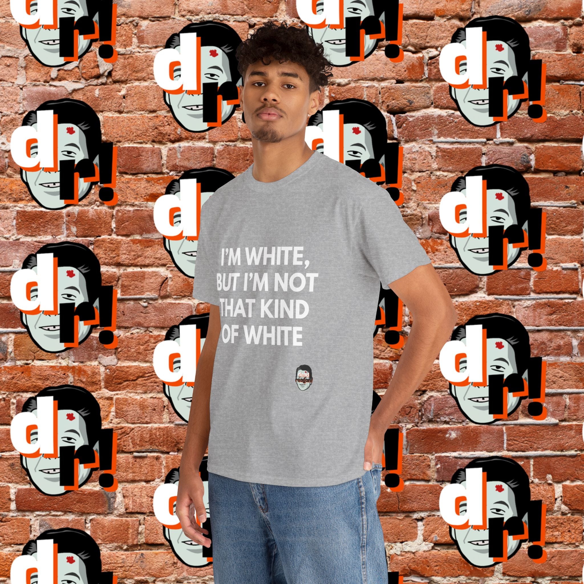 I’m White but… (White Letter) Unisex Heavy Cotton Tee