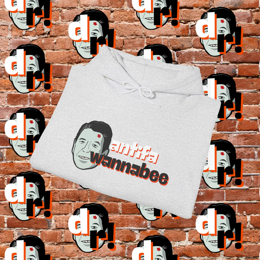 Antifa Wannabee Hoodie Graphic Pullover