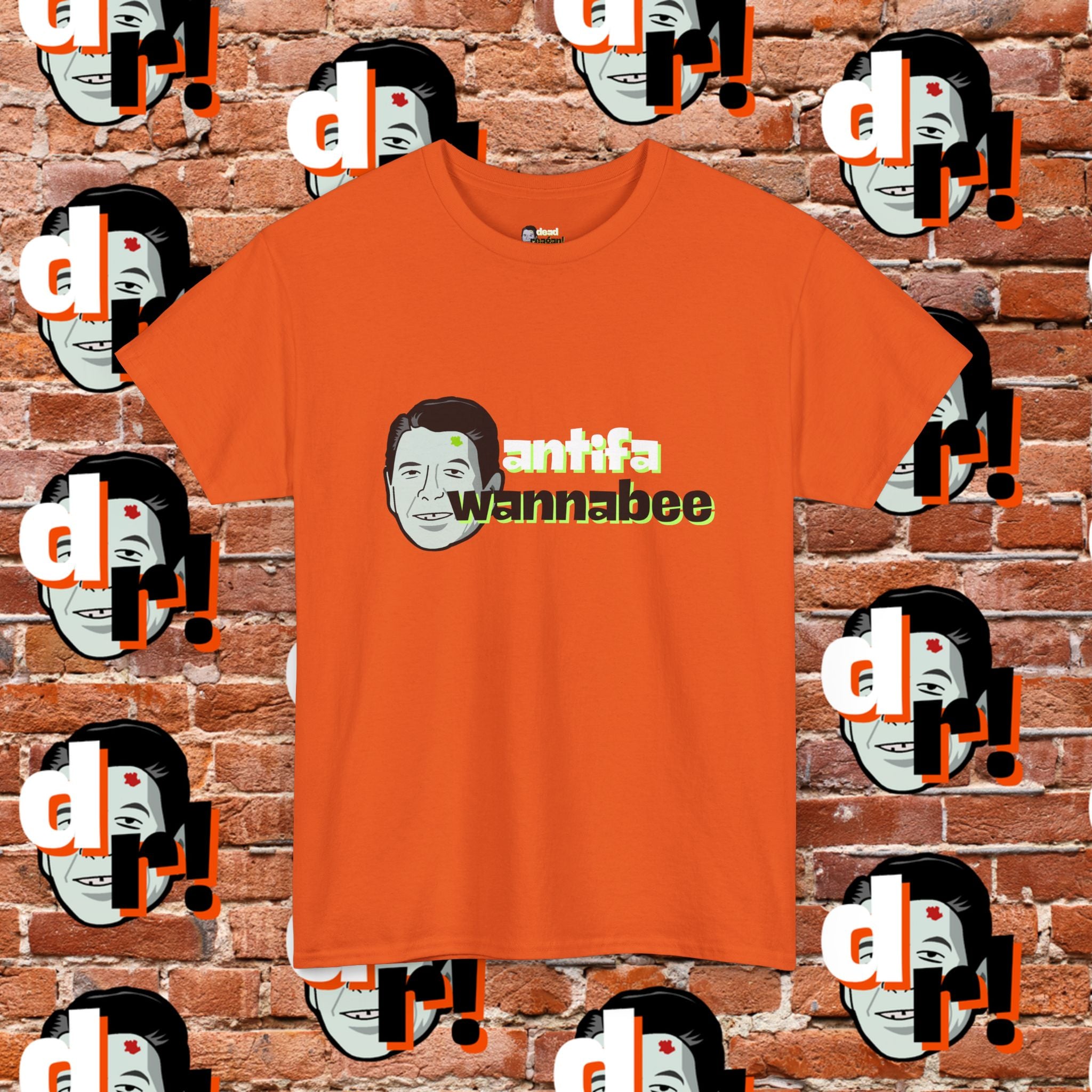 Antifa Wannabe (Lime) Unisex Heavy Cotton Tee