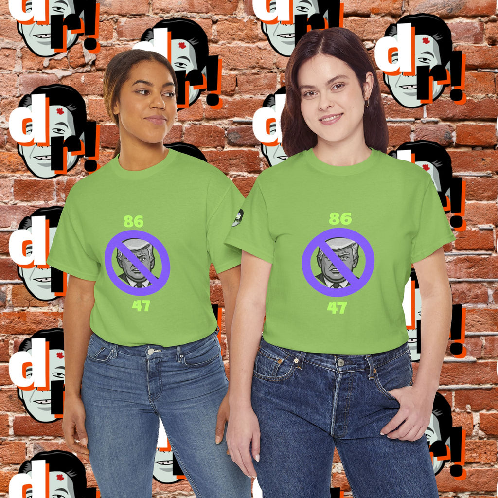 86/47 Lime & Purple  Variant Unisex Heavy Cotton Tee