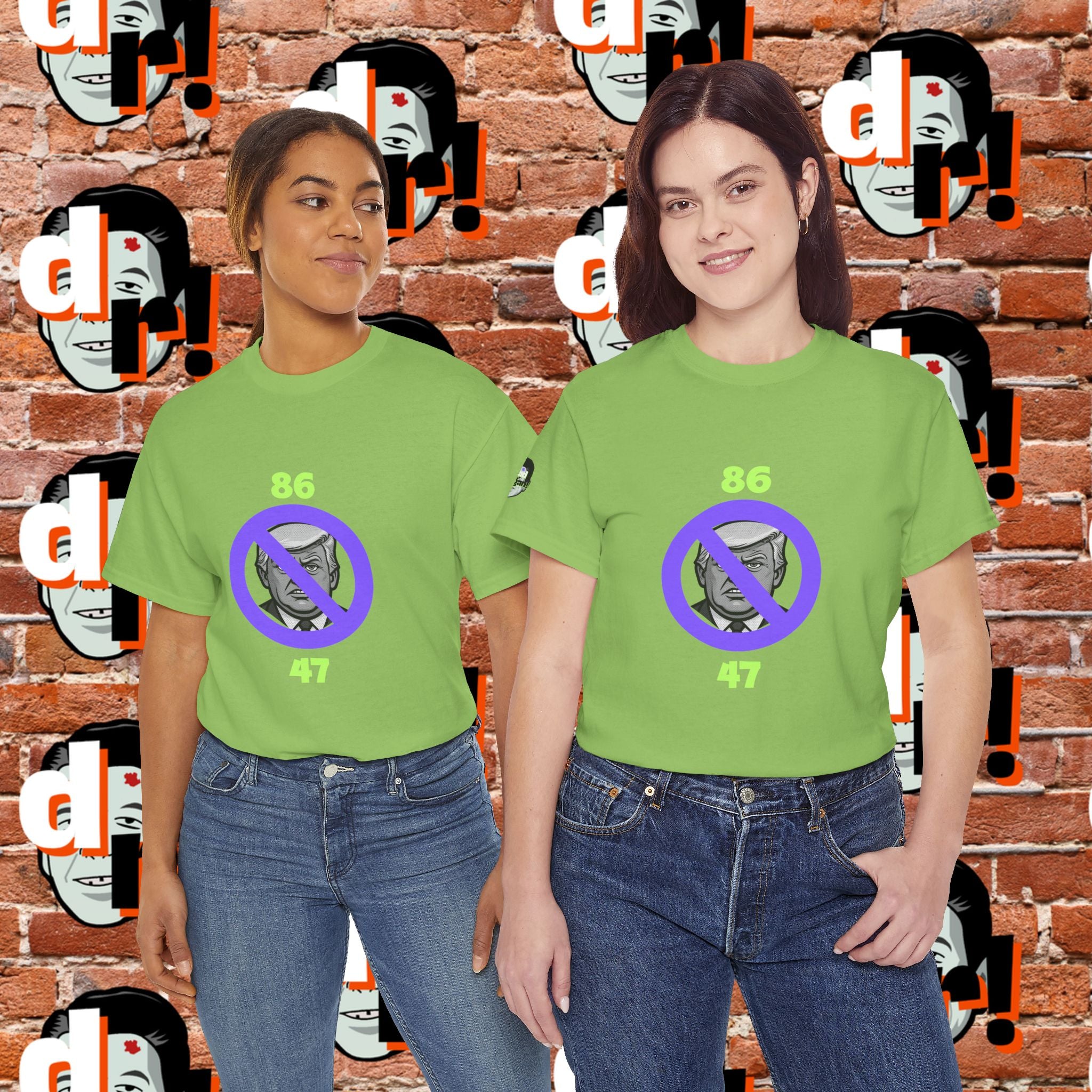 86/47 Lime & Purple  Variant Unisex Heavy Cotton Tee