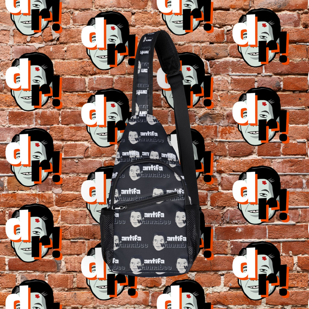 Antifa Wannabe Chest Bag Black