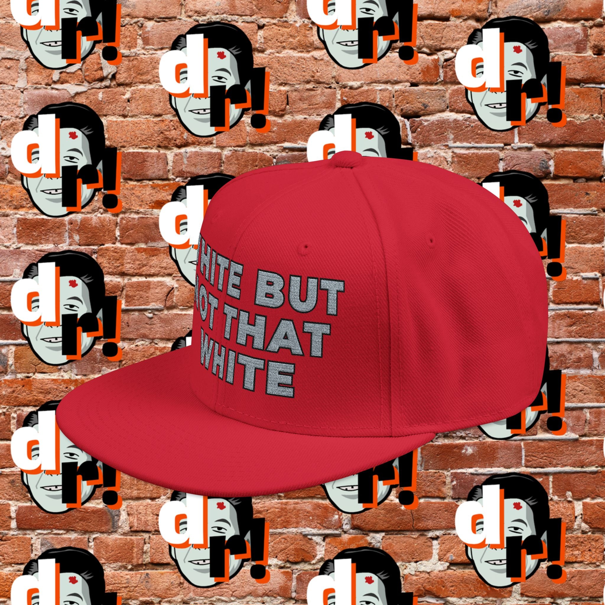 White But Not That White (Grey Letter b/o) Snapback