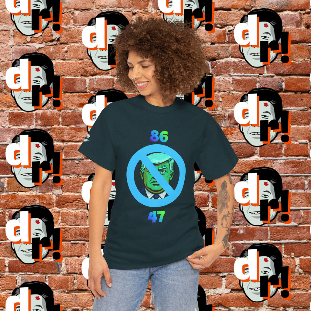 86/47 Lime & Blue Unisex Heavy Cotton Tee