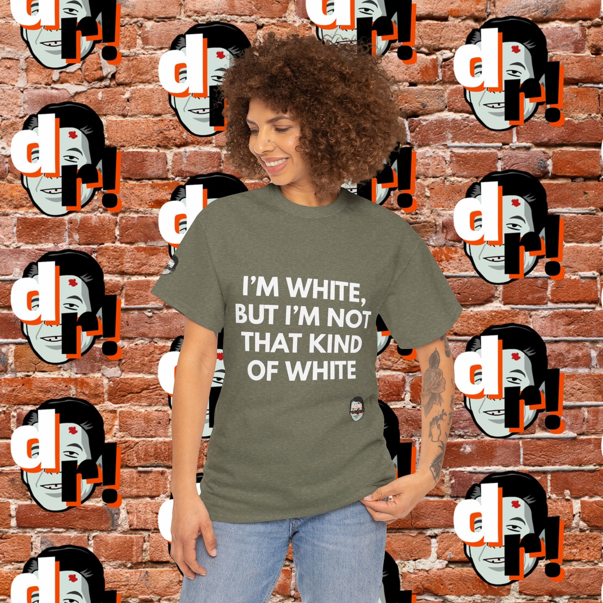 I’m White but… (White Letter) Unisex Heavy Cotton Tee