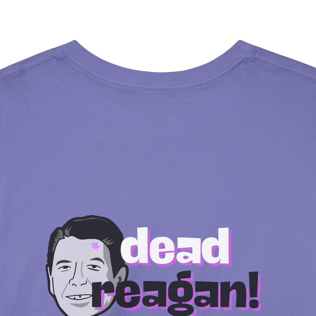 Savage Dead Reagan Graphic Tee Lavender and Lime