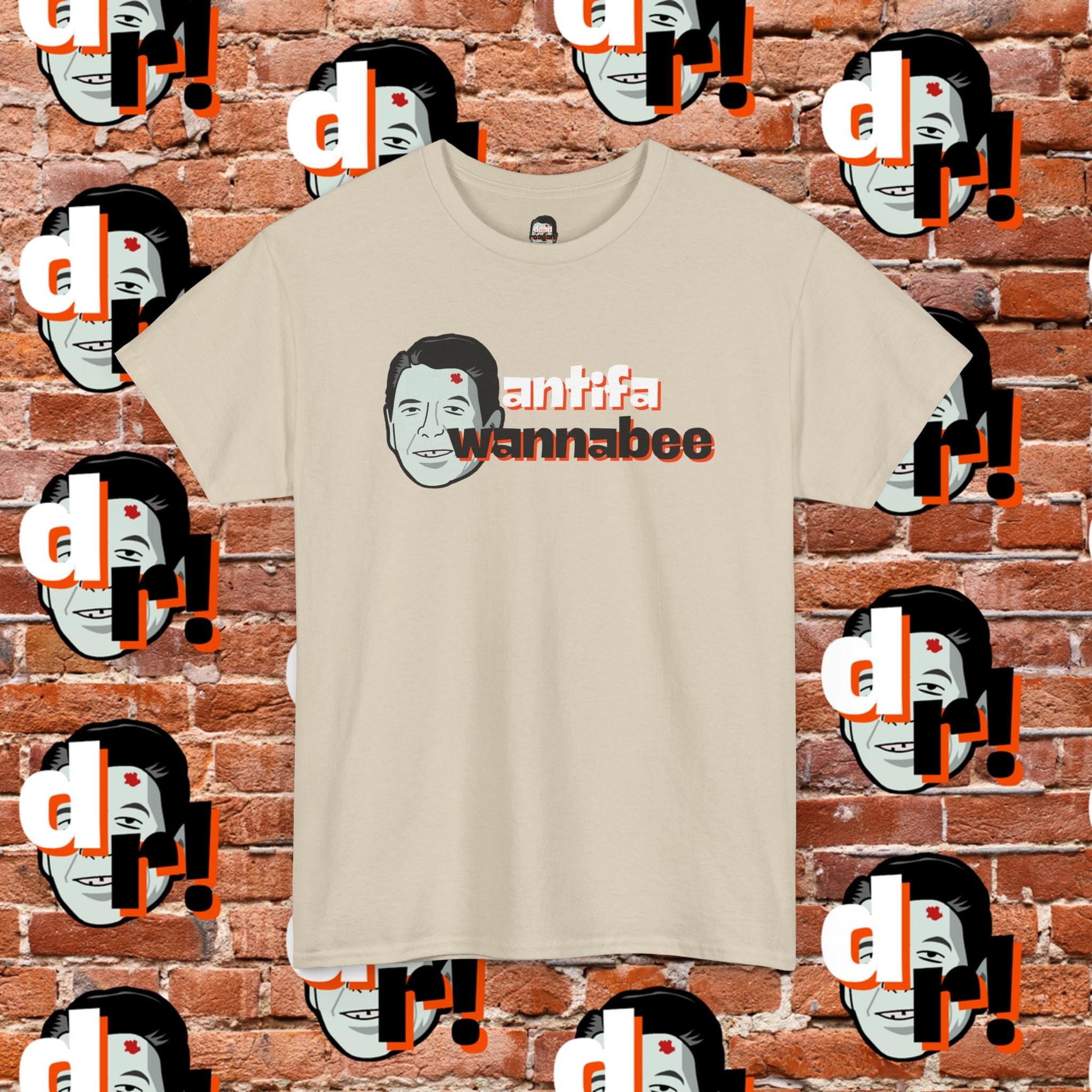 Antifa Wannabee (Orange) Unisex Heavy Cotton Tee