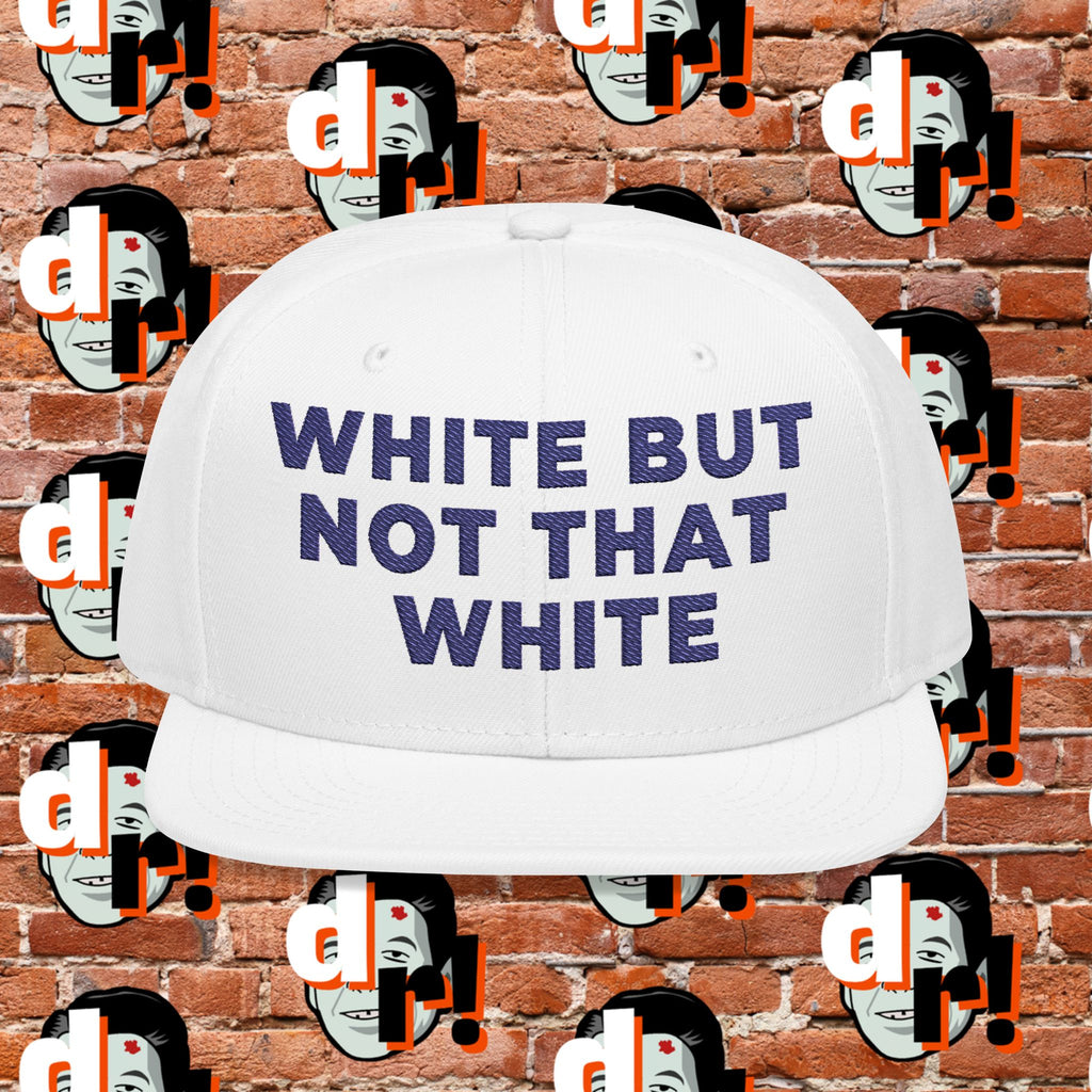 White But Not That White (Purple Letter) Snapback