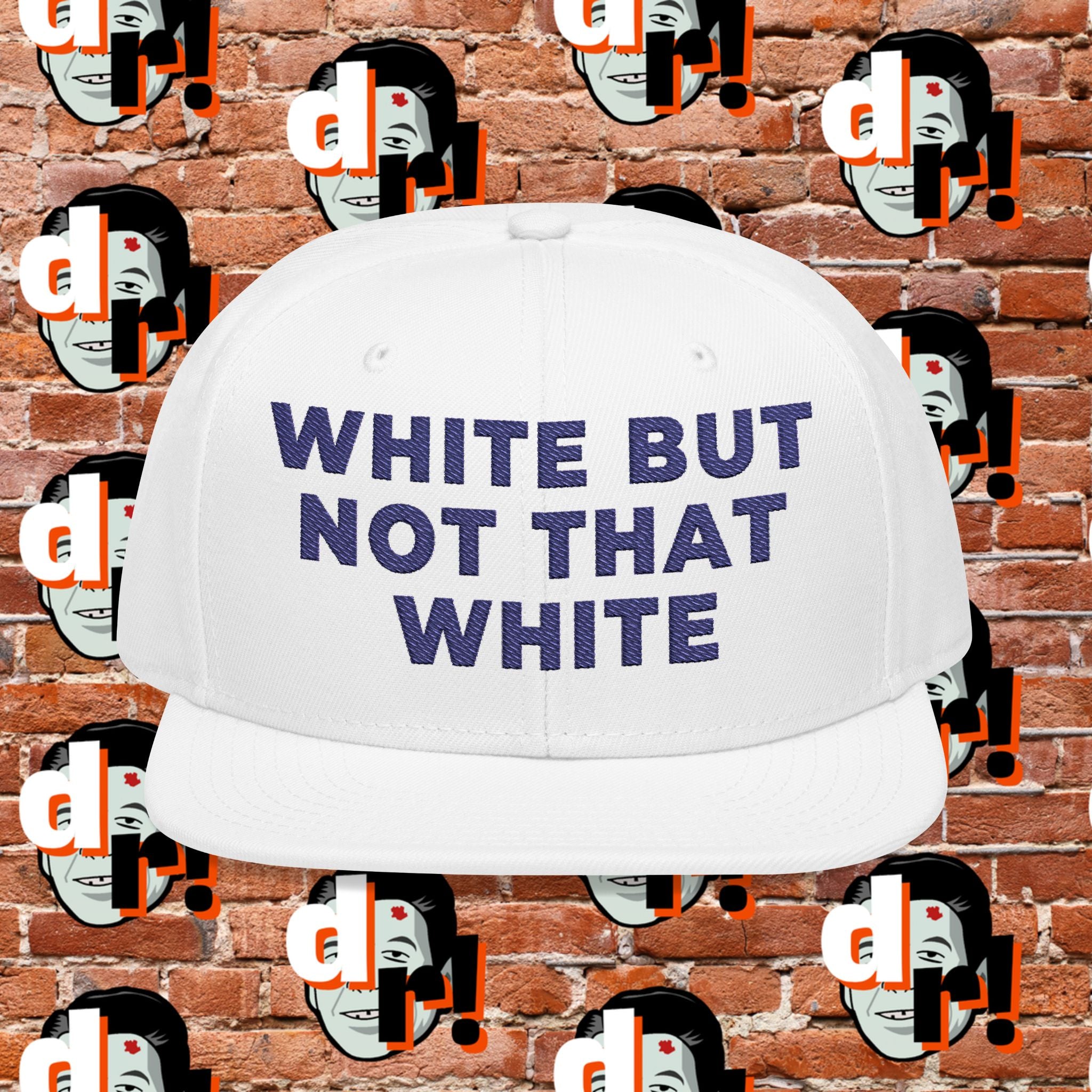 White But Not That White (Purple Letter) Snapback