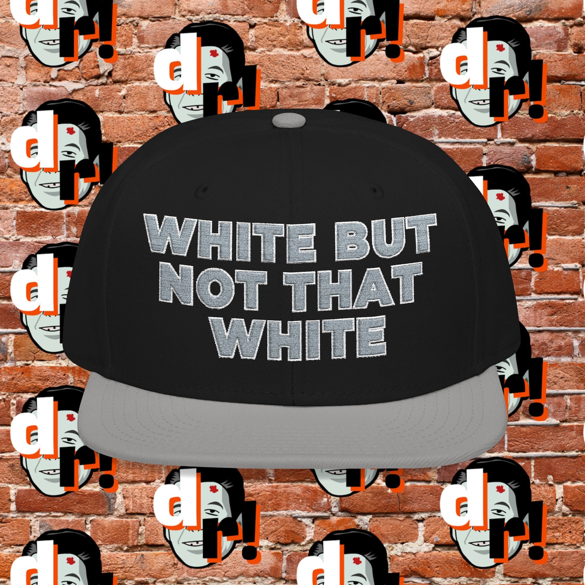 White But Not That White (Gray Letter w/o) Snapback