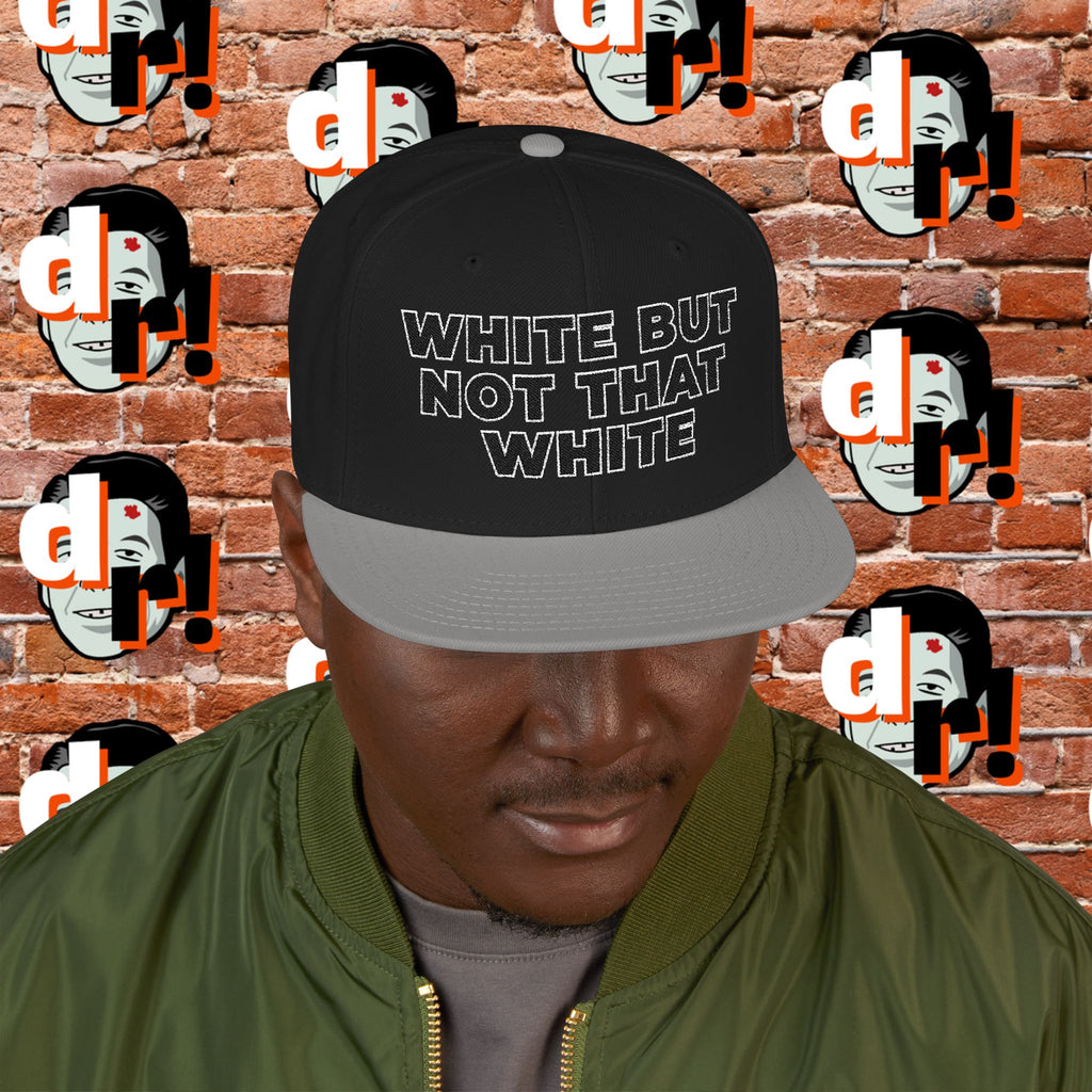 White But Not That White (Black Letter w/o)Snapback