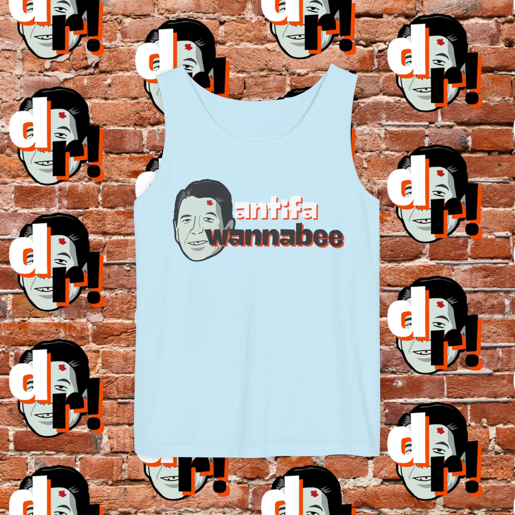 Antifa Wannabee Graphic Tank Top