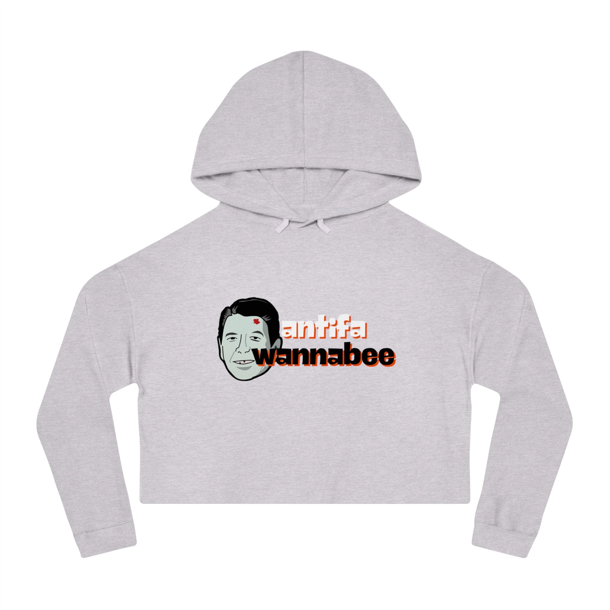 Antifa Wannabe Cropped Hoodie