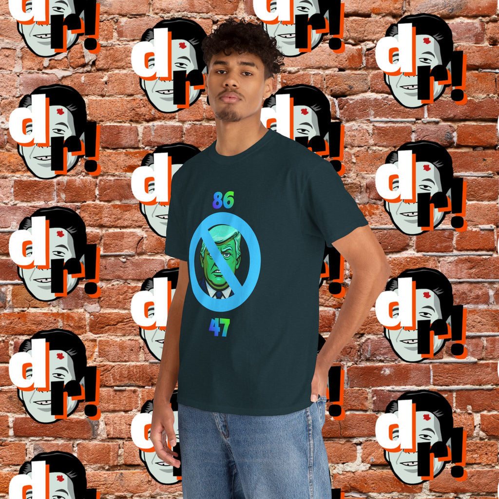 86/47 Lime & Blue Unisex Heavy Cotton Tee