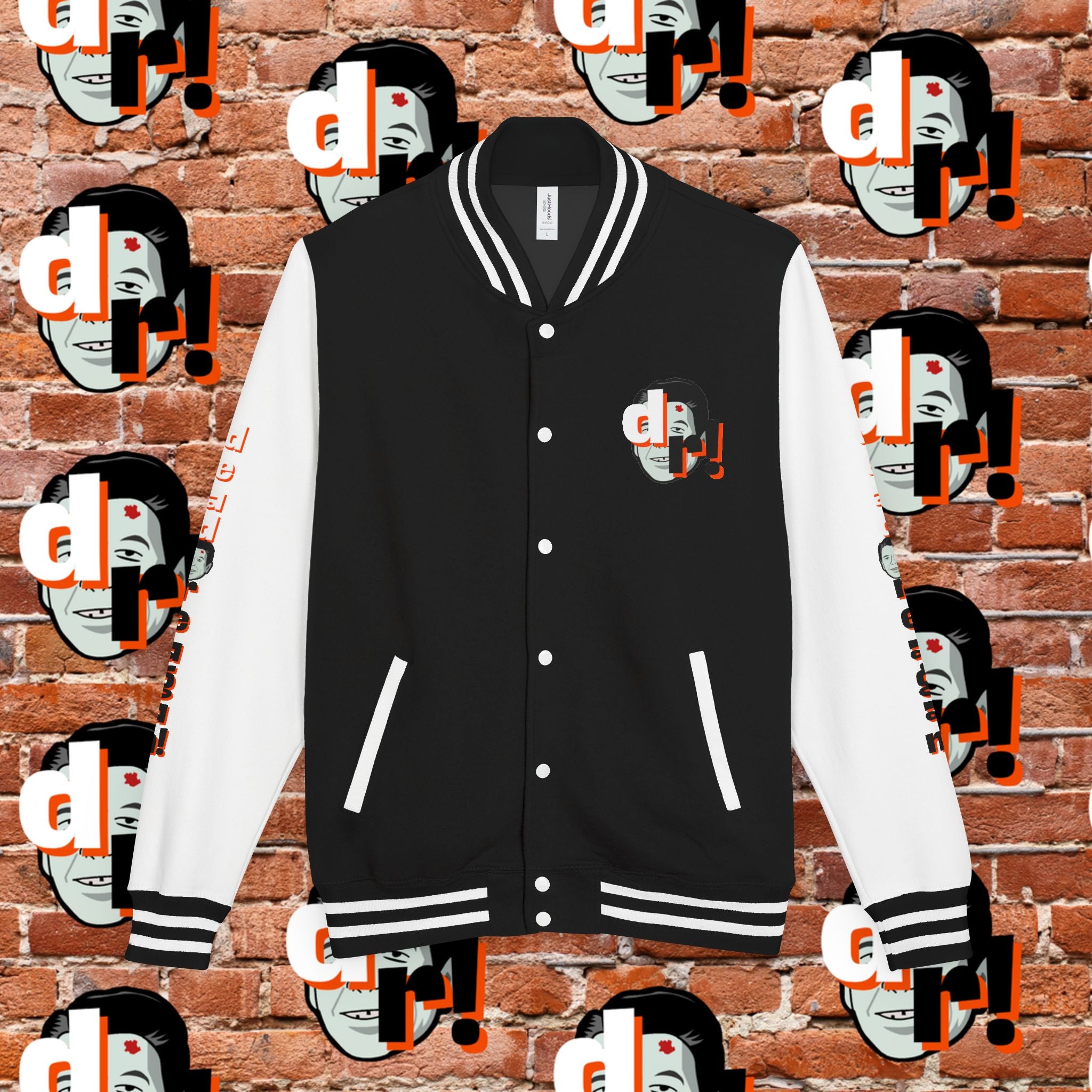 Antifa Wannabee Graphic Varsity Jacket