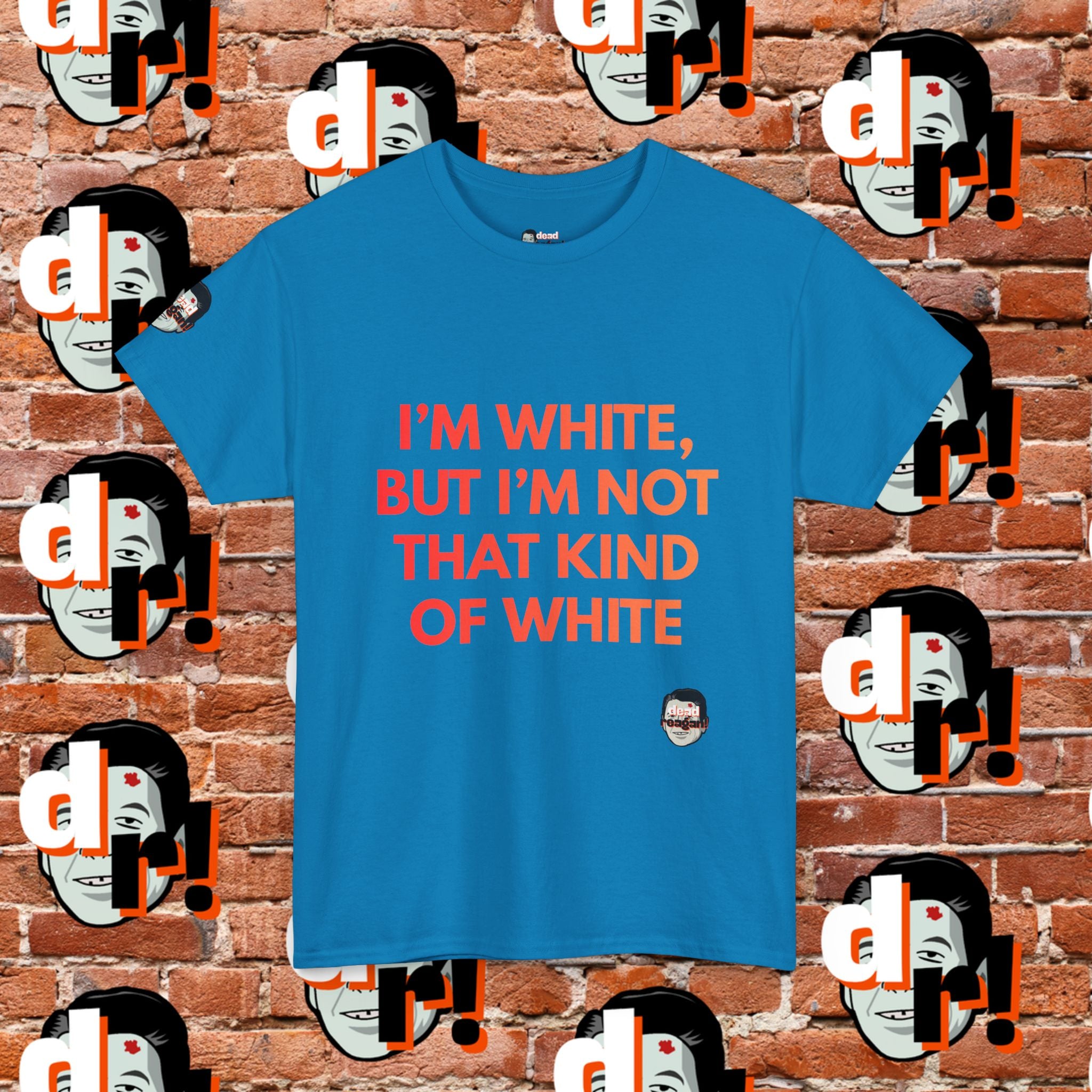 I’m White But… (Orange Gradient Letter) Unisex Heavy Cotton Tee